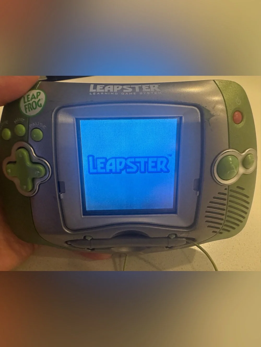 Leapfrog Leapster Digital Handheld Learning Game System - Green - Vintage